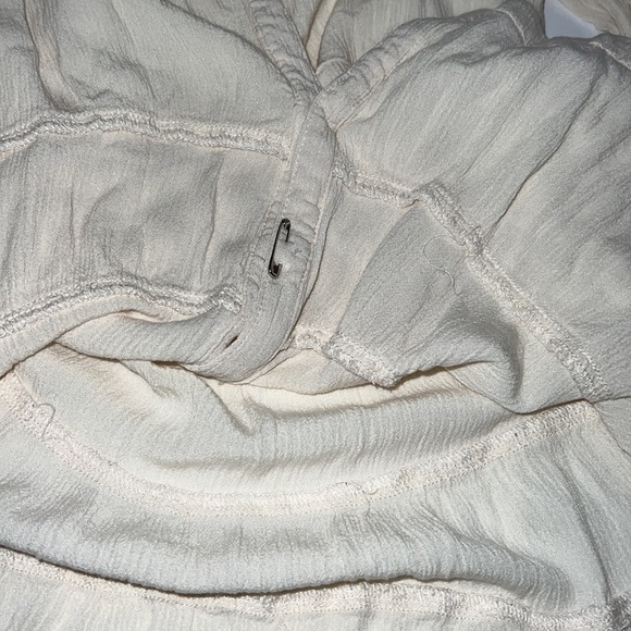 Bit & Bridle Women Ivory 3/4 Sleeve Bohemian Blouse Size M - Picture 12 of 14